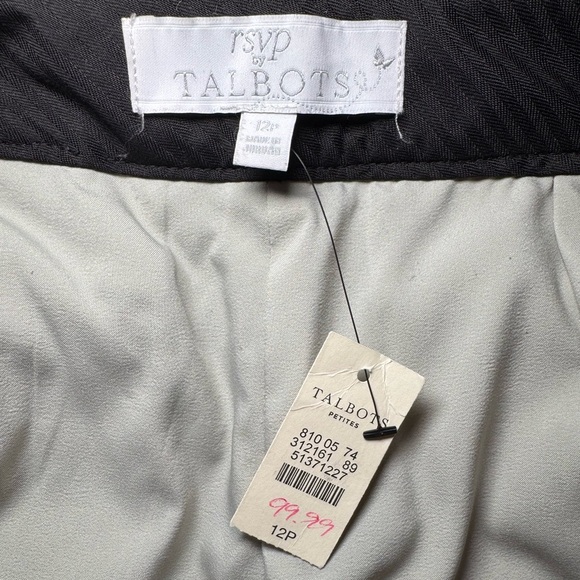 Talbots RSVP Womens Petite Wool Blend Pants Sequin Sparkle Tapered Leg Size 12P - Picture 6 of 8